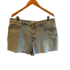 LC Lauren Conrad Button Fly Jean Shorts Woman’s size 18W